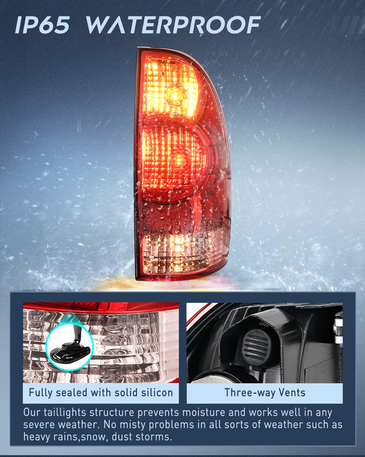 Taillight Assembly 2005 2006 2007 2008 2009 2010 2011 2012 2013 2014 2015 Toyota Tacoma Taillight Assembly Rear Lamp Replacement OE Style Passenger Side