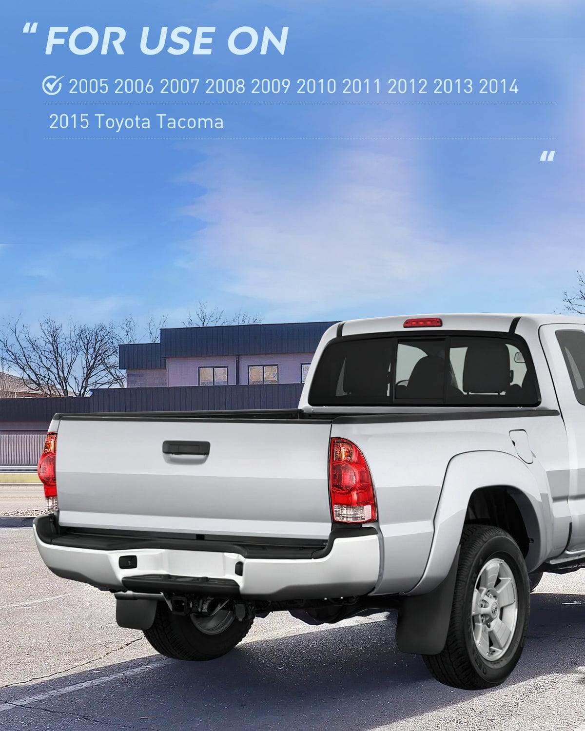 Taillight Assembly 2005 2006 2007 2008 2009 2010 2011 2012 2013 2014 2015 Toyota Tacoma Taillight Assembly Rear Lamp Replacement OE Style Driver Side