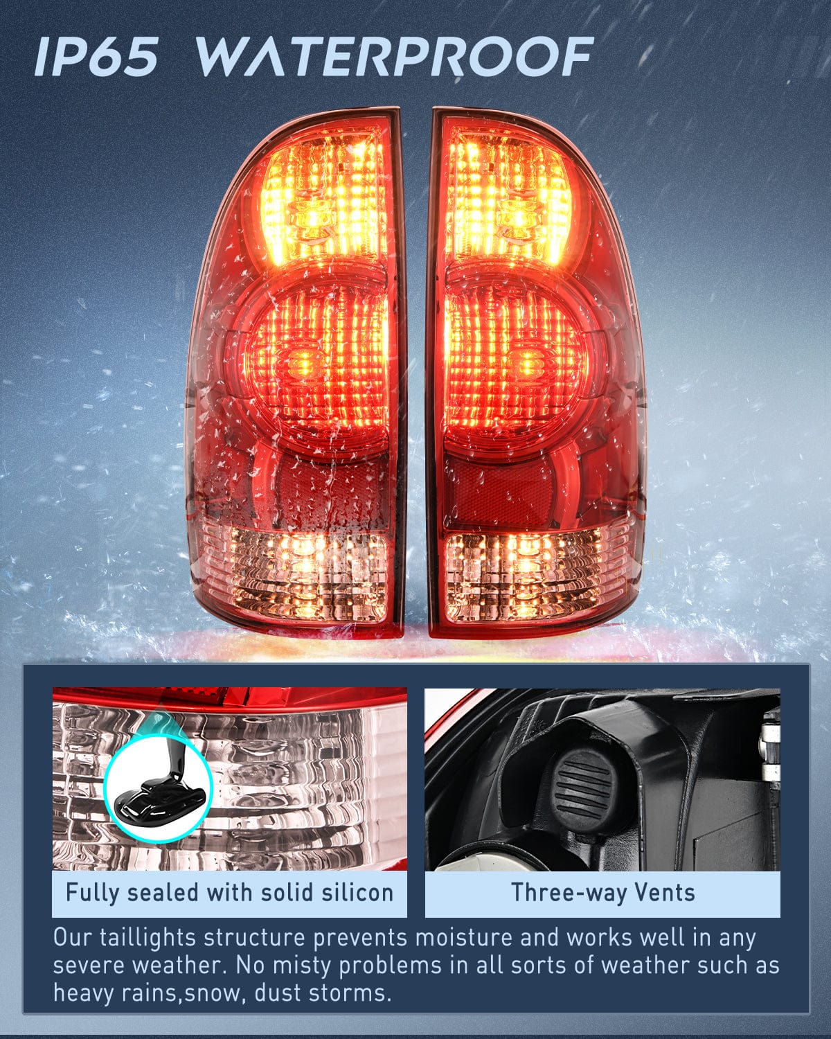 Taillight Assembly 2005 2006 2007 2008 2009 2010 2011 2012 2013 2014 2015 Toyota Tacoma Taillight Assembly Rear Lamp Replacement OE Style Driver Side and Passenger Side