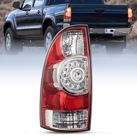 Taillight Assembly 2005 2006 2007 2008 2009 2010 2011 2012 2013 2014 2015 Toyota Tacoma Tail light Assembly Rear Lamp Replacement LED Lens Driver Side