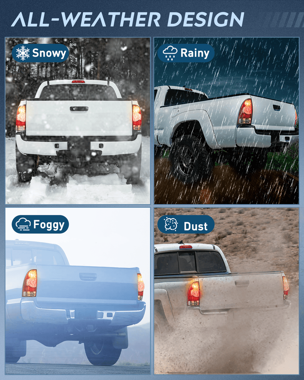 Taillight Assembly 2005 2006 2007 2008 2009 2010 2011 2012 2013 2014 2015 Toyota Tacoma Tail light Assembly Rear Lamp Replacement LED Lens Driver Side