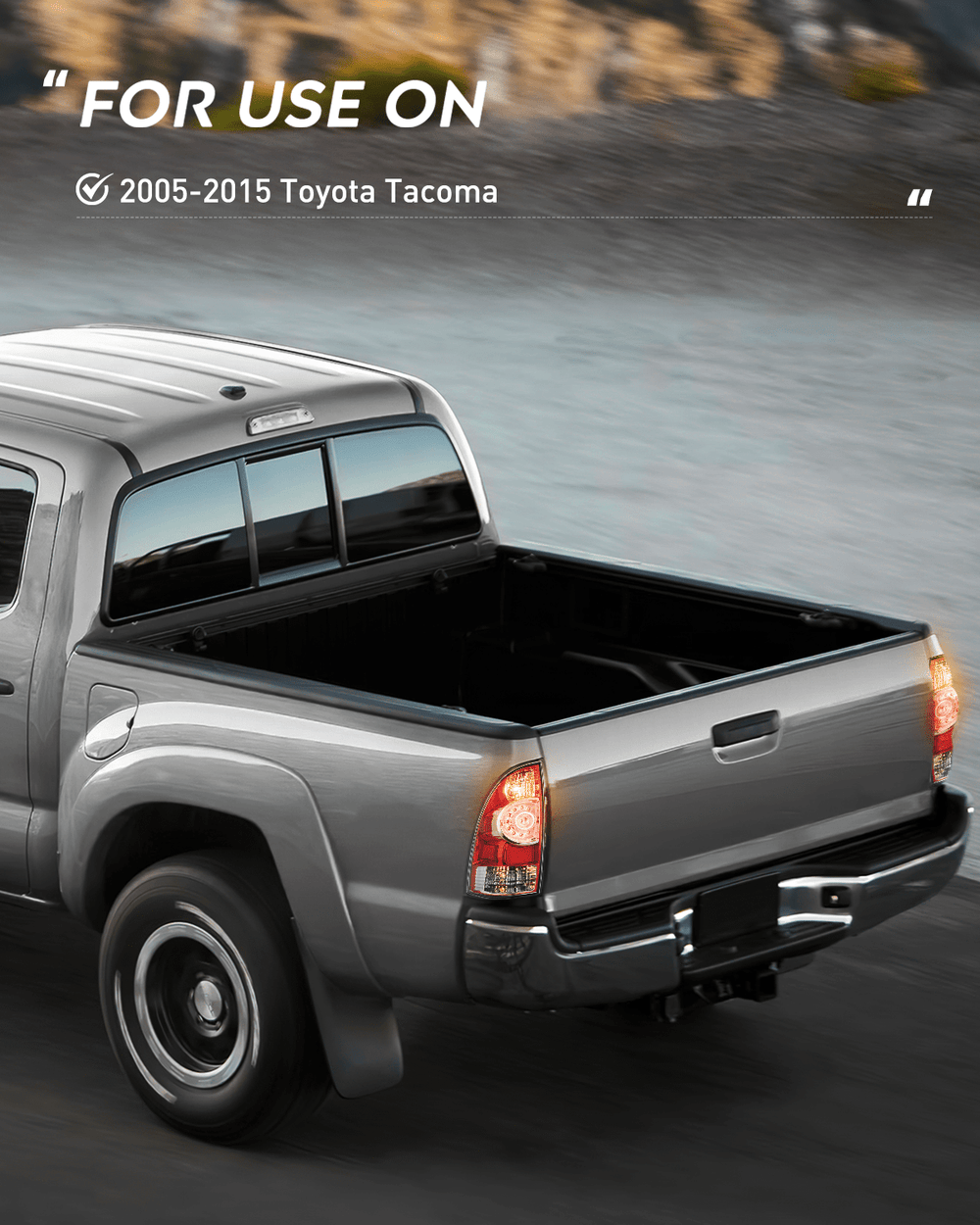 Taillight Assembly 2005 2006 2007 2008 2009 2010 2011 2012 2013 2014 2015 Toyota Tacoma Tail light Assembly Rear Lamp Replacement LED Lens Driver Side