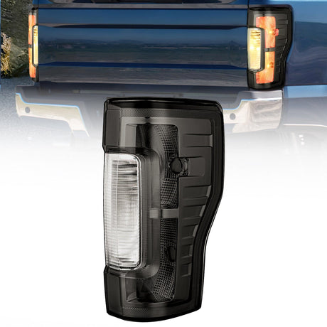 Taillight Assembly 2017 2018 2019 Ford F250 F350 Super Duty Rear Lamp Replacement Taillight Assembly OE Style Passenger Side Smoke Lens