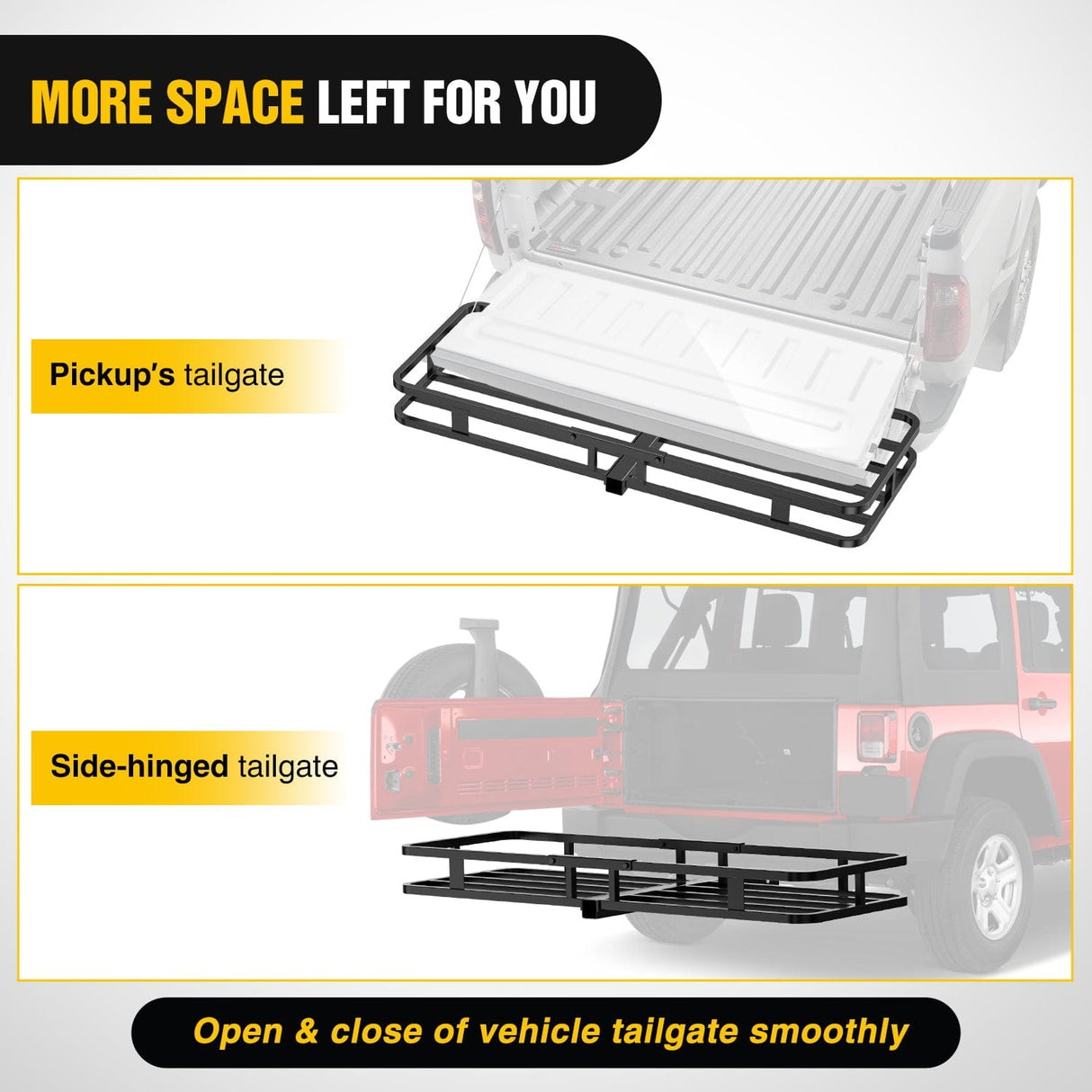 Cargo Carrier 53Inch Hitch Cargo Carrier Fits 2-inch Hitch Receiver