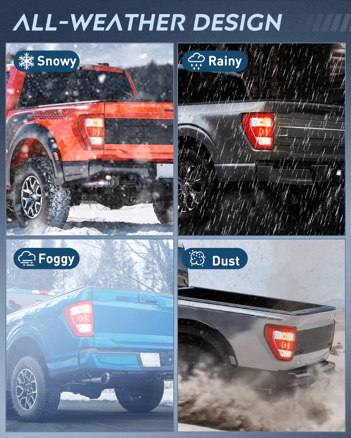 Taillight Assembly Taillight Assembly Compatible with 2021 2022 2023 Ford F150 XL Non Blind Spot Tail Light Model Rear Lamp Replacement OE Style halogen bulbs Driver Side