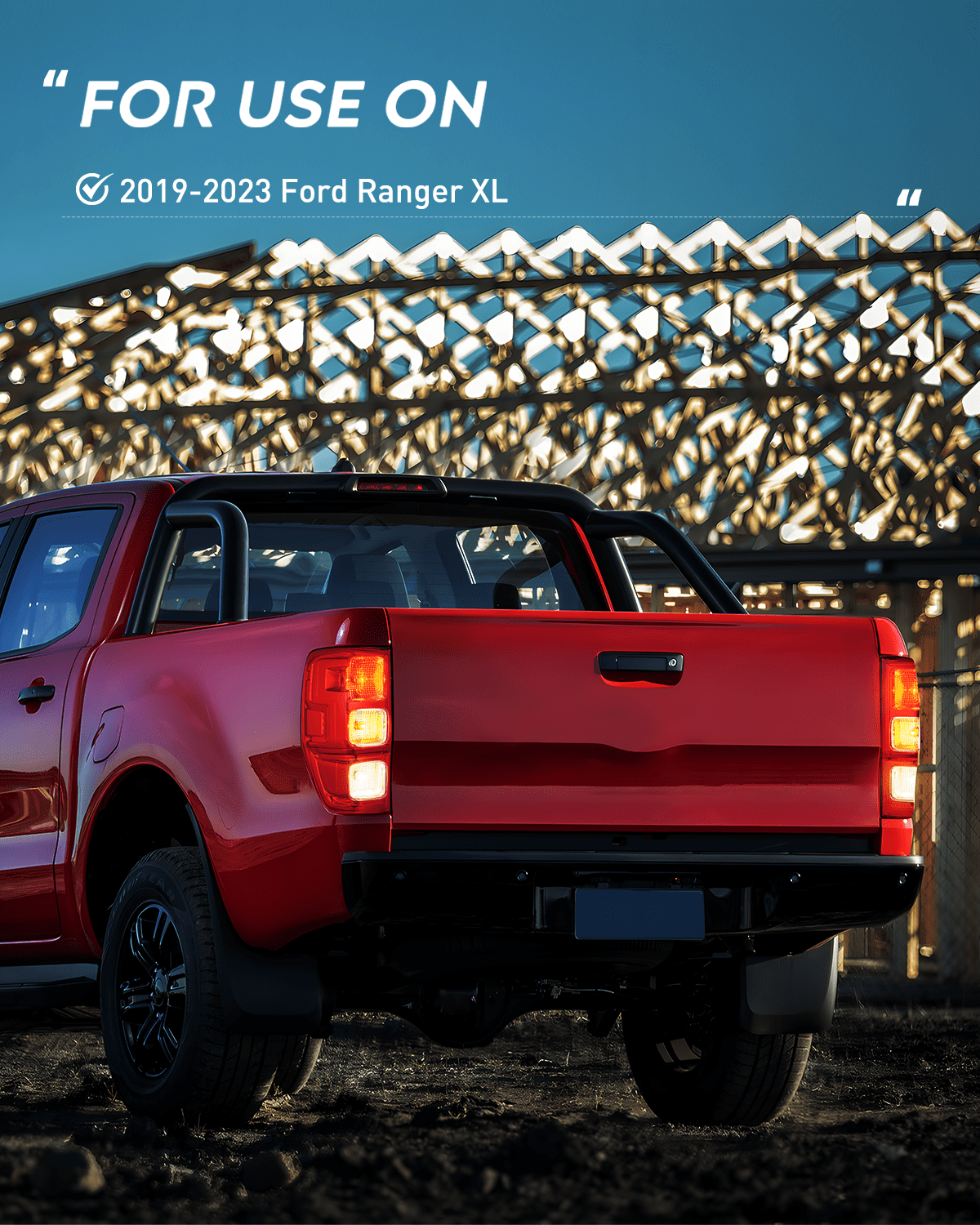 Taillight Assembly Taillight Assembly Compatible with 2019 2020 2021 2022 2023 Ford Ranger XL Rear Lamp Replacement OE Style LED and halogen bulbs Driver Passenger Side