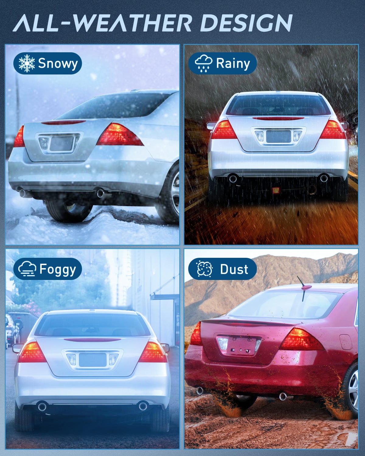 Taillight Assembly Taillight Assembly Compatible with 2006 2007 Honda Accord 4 Door Sedan Excluding Hybrid Rear Lamp Replacement OE Style Driver Side