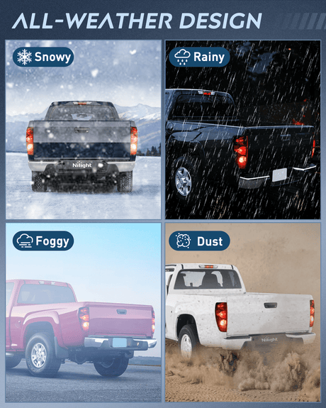 Headlight Assembly 2004 2005 2006 2007 2008 2009 2010 2011 2012 Chevy Colorado GMC Canyon Headlight and Taillight Assembly Combo OE Style Black Housing Amber Reflector with Red Tail Light