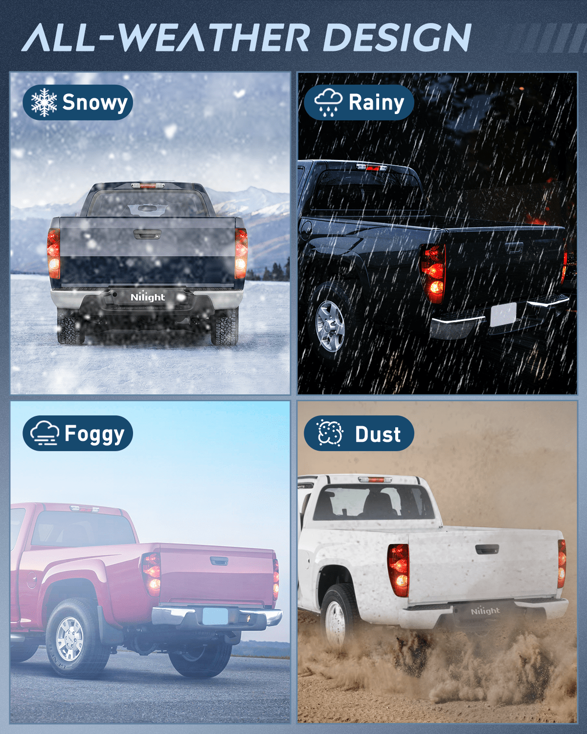 Headlight Assembly 2004 2005 2006 2007 2008 2009 2010 2011 2012 Chevy Colorado GMC Canyon Headlight and Taillight Assembly Combo OE Style Black Housing Amber Reflector with Red Tail Light