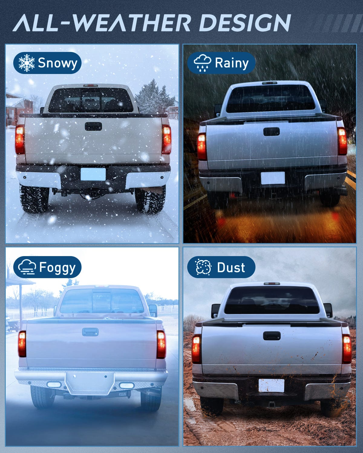 Taillight Assembly Taillight Assembly Compatible with 2008 2009 2010 2011 2012 2013 2014 2015 2016 Ford F250 F350 F450 Super Duty Rear Lamp Replacement OE Style Driver Side Dark Red