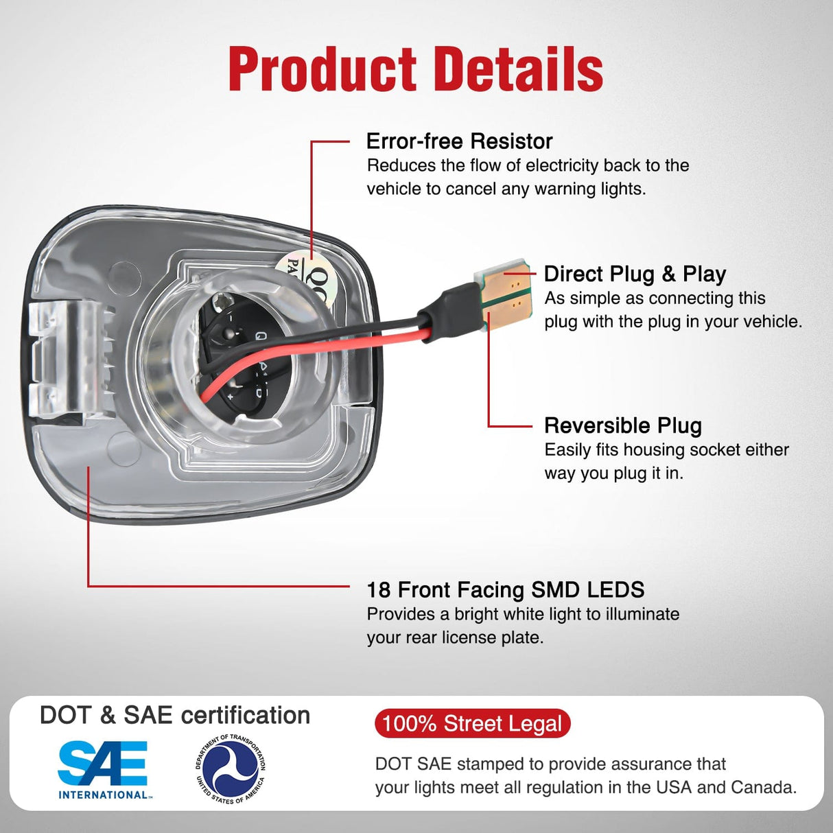 Tail Brake Turn Reverse Lights License Plate Lights Compatible with 2007 2008 2009 2010 2011 2012 2013 2014 2015 2016 2017 2018 2019 2020 2021 Nissan Frontier Navara D40 2007-2015 Titan Armada Xterra Red OLED Neon Tube