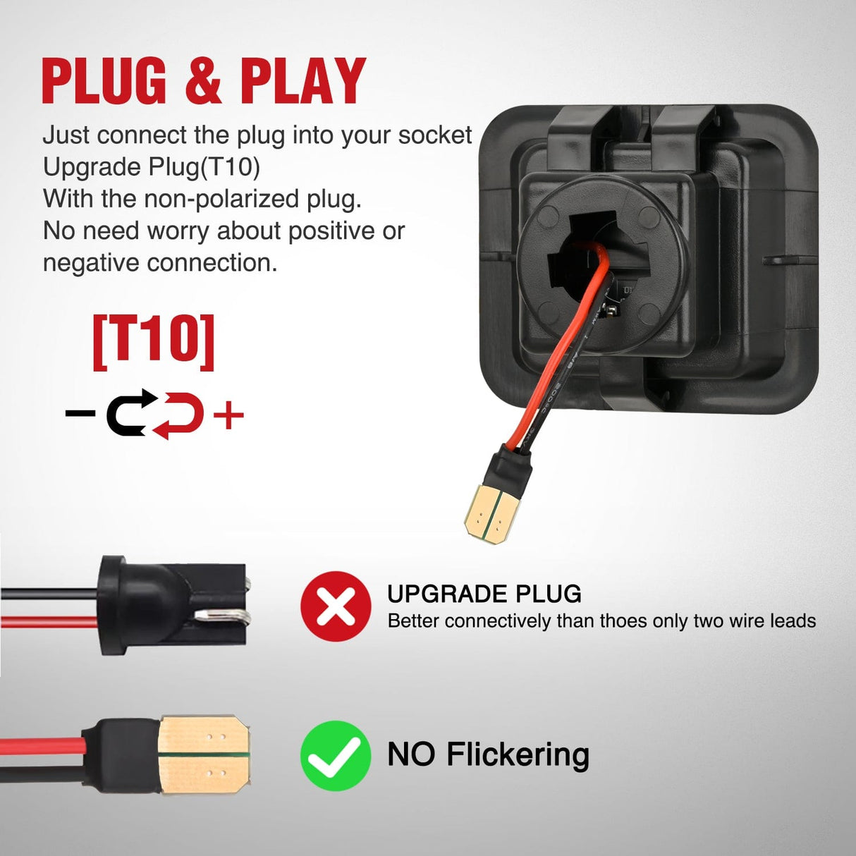 Tail Brake Turn Reverse Lights License Plate Lights Compatible with 2015 2016 2017 2018 2019 2020 F150 Raptor Smoke Lens Black Housing 6000K White 2PCS Pack