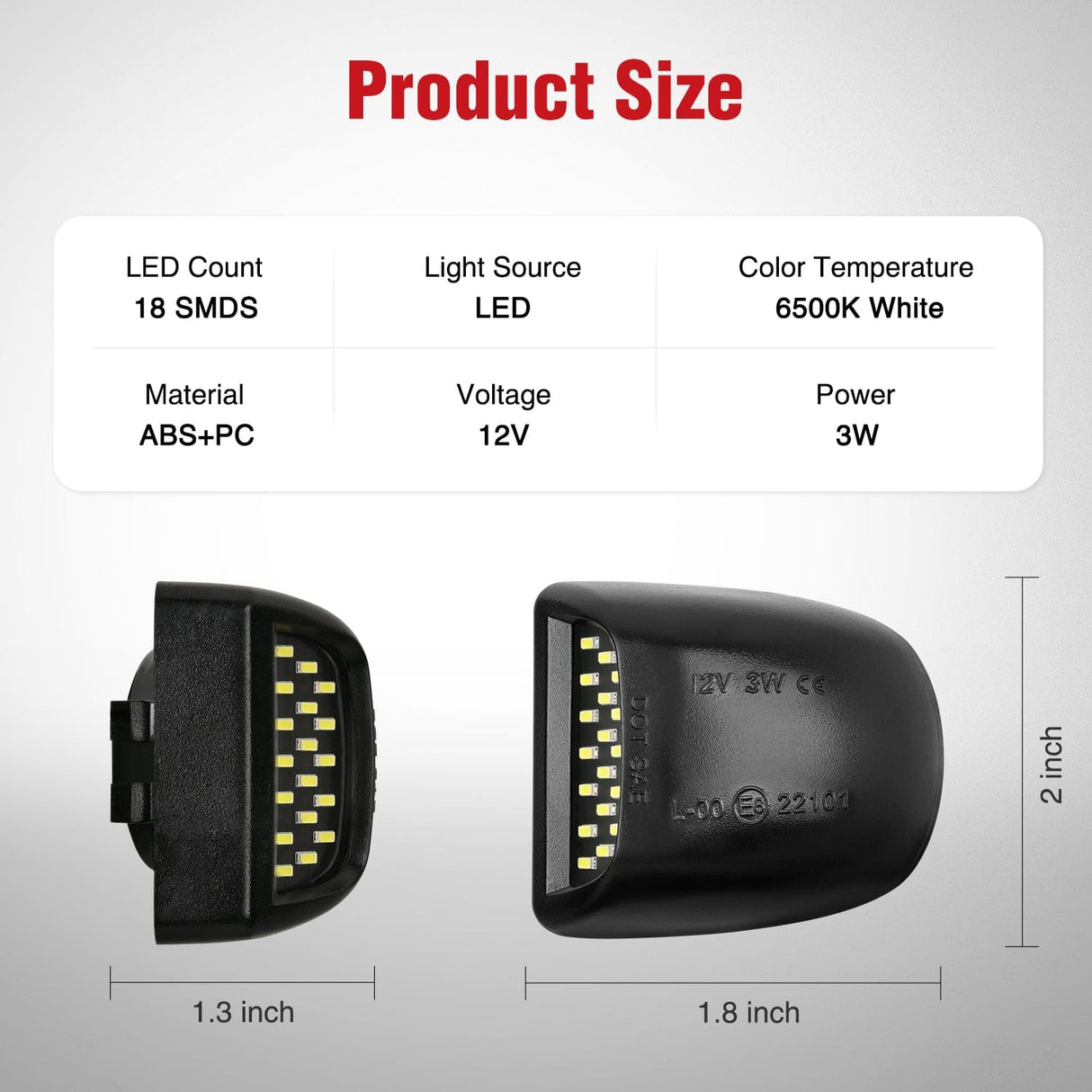 Tail Brake Turn Reverse Lights License Plate Lights Compatible with 1999-2001 2002 2003 2004 2005 2006 2007 2008 2009 2010 2011 2012 2013 Chevy Silverado 1500 2500 3500 GMC Sierra Black housing 6000K White 2PCS Pack