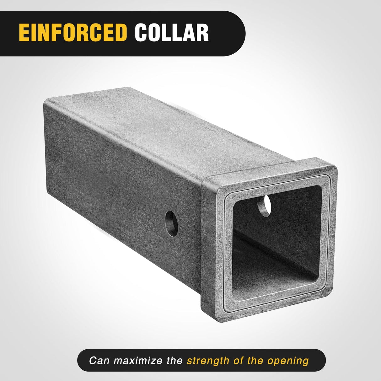 Trailer Hitch Hitch Adapter 2.5" x 10" Combo Bar Trailer Receiver Tube Weld-on Raw Steel Hitch Bar