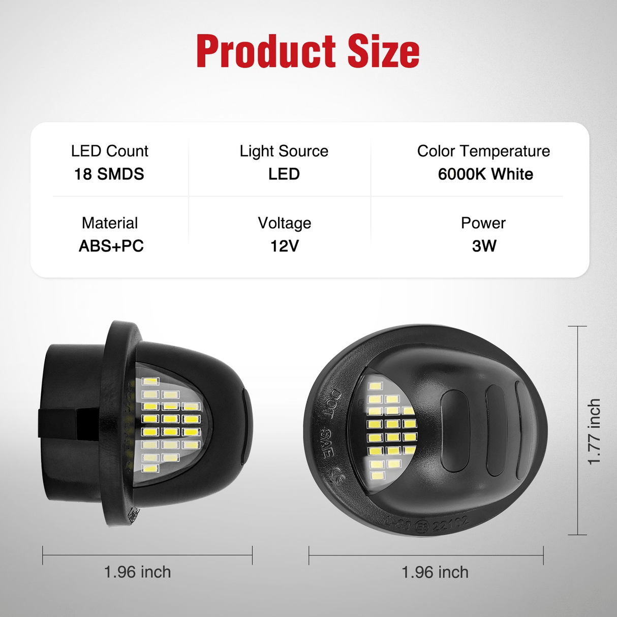 Tail Brake Turn Reverse Lights License Plate Lights Compatible with 1990-2003 2004 2005-2008 2009 2010 2011 2012 2013 2014 Ford F150 1999-2016 F250 F350 F450 F550 Super Duty with Red OLED Neon Tube 6000K White 2PCS Pack