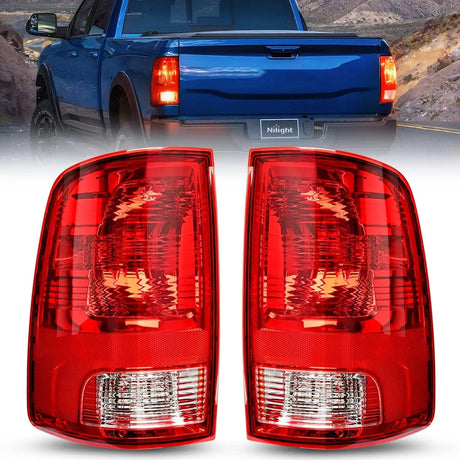 Taillight Assembly 2009 2010 2011 2012 2013 2014 2015 2016 2017 2018 Dodge Ram 1500 2500 3500 Tail light Assembly Rear Lamp Replacement OE Style w/Bulbs Driver Passenger Side