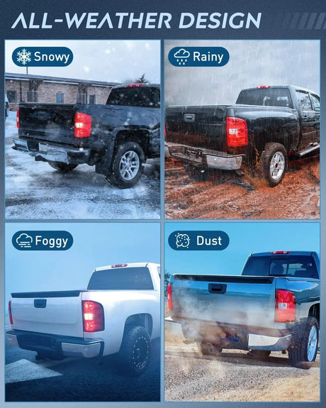 Taillight Assembly 2007 2008 2009 2010 2011 2012 2013 2014 Chevy Silverado 1500 2500HD 3500HD 2007 2008 2009 2010 2011 2012 2013 GMC Sierra 3500HD Tail light Assembly Rear Lamp w/Bulbs and Harness Passenger Side