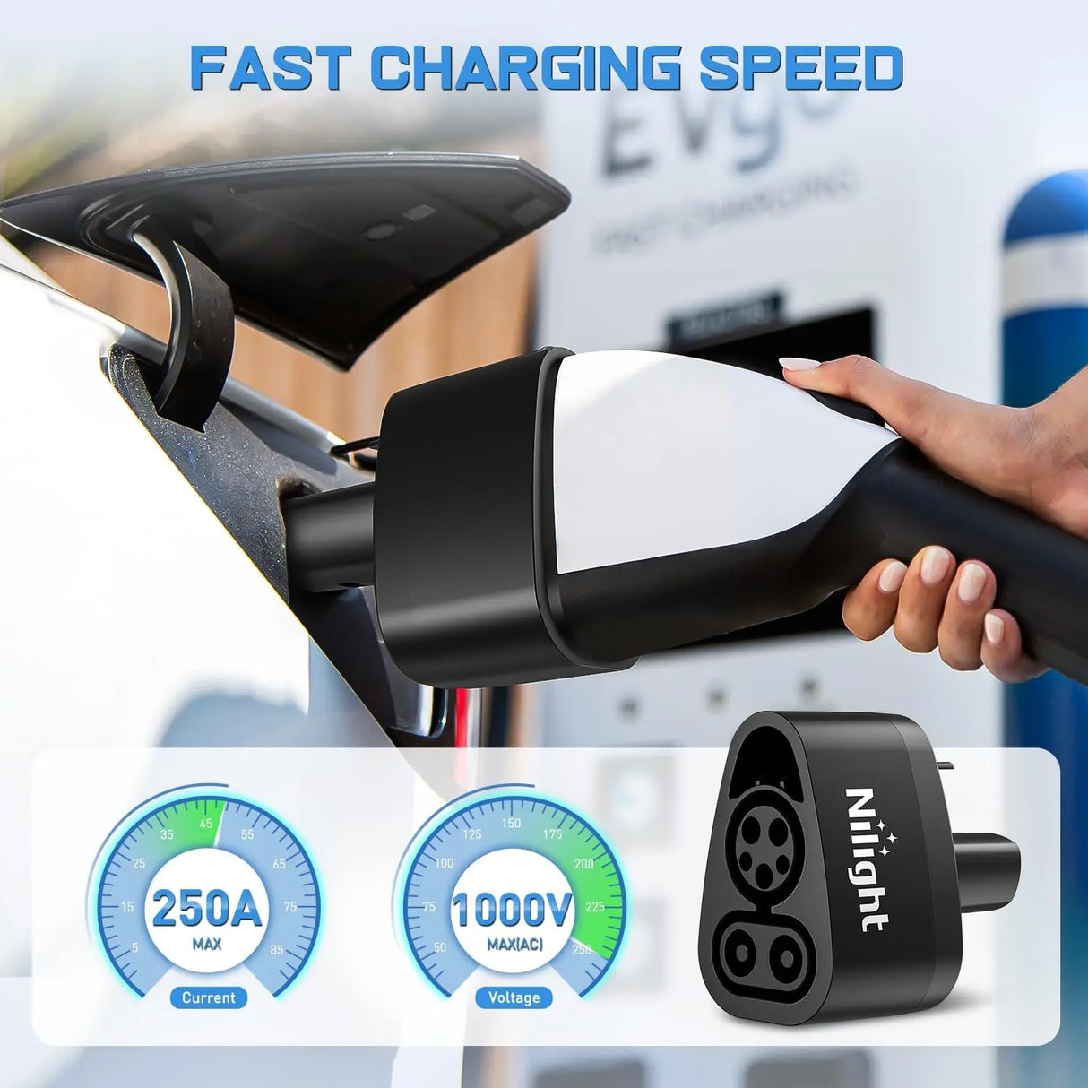 CCS1 to Tesla EV Charge Adapter Nilight