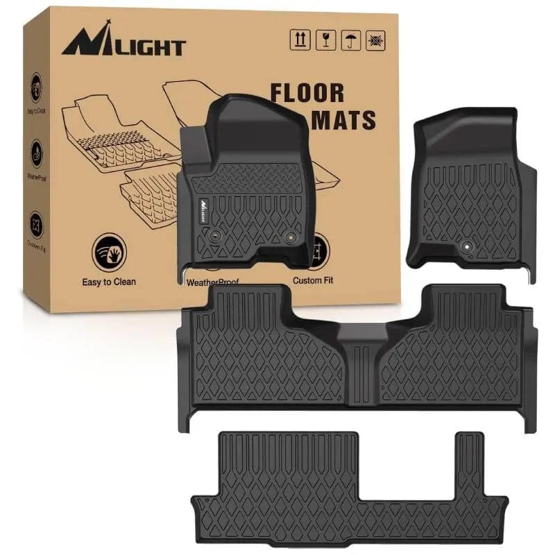 Floor Mat 2021 2022 2023 2024 2025 Chevrolet Tahoe/GMC Yukon/Cadillac Escalade 2nd Row Bench Seat TPE Floor Mats