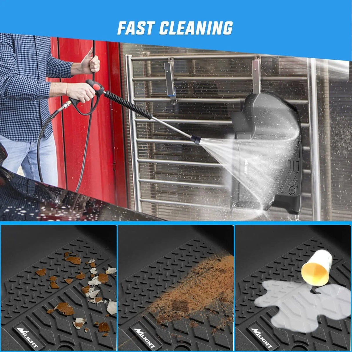 Floor Mat 2021 2022 2023 2024 2025 Chevrolet Tahoe/GMC Yukon/Cadillac Escalade 2nd Row Bench Seat TPE Floor Mats