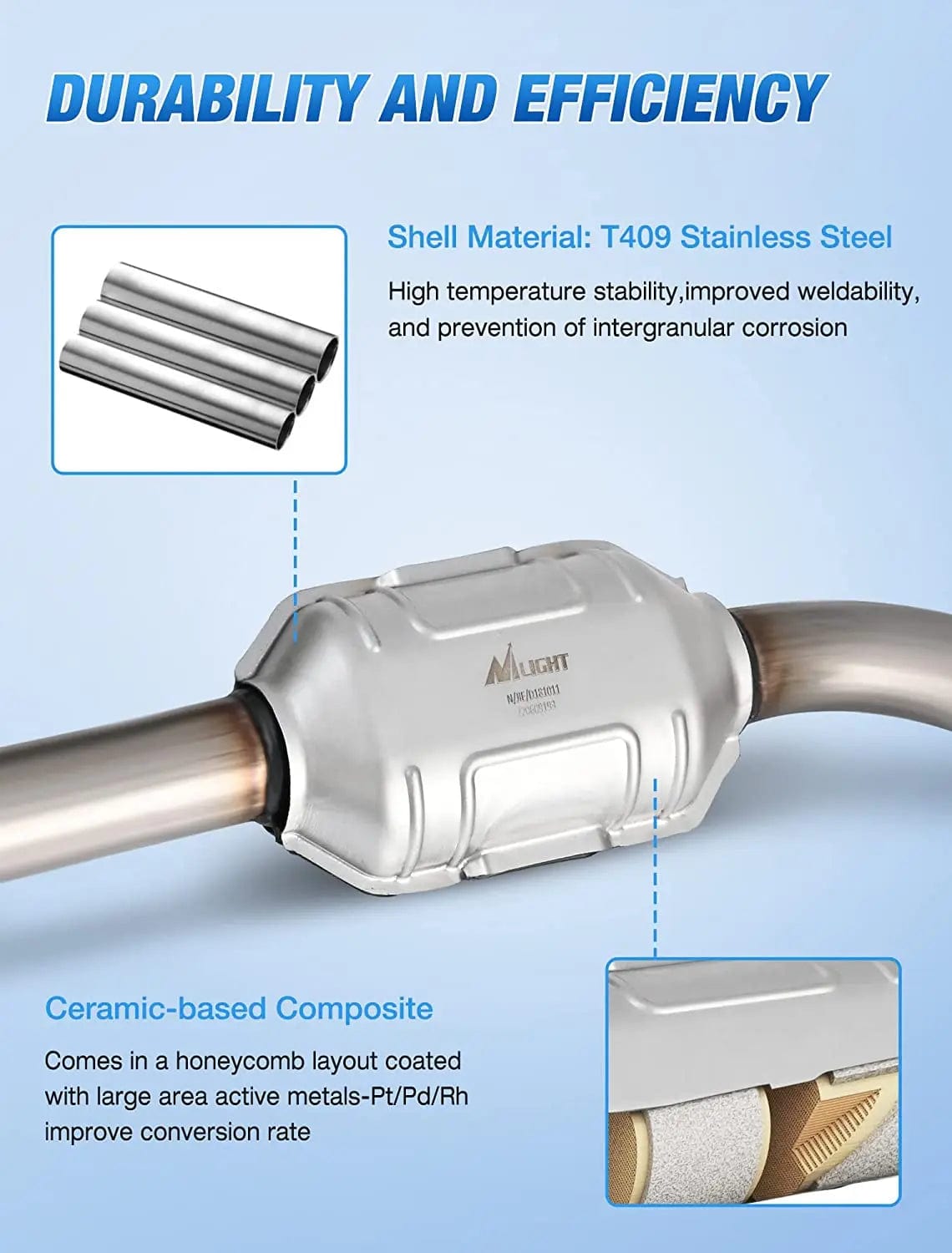 Catalytic Converter 1999 2000 2001 2002 2003 2004 2005 2006 2007 Chevy Silverado GMC Sierra 1500 2500 & Chevrolet Tahoe/Avalanche/Suburban/Yukon/Cadillac Escalade 4.3L 4.8L 5.3L Catalytic Converter