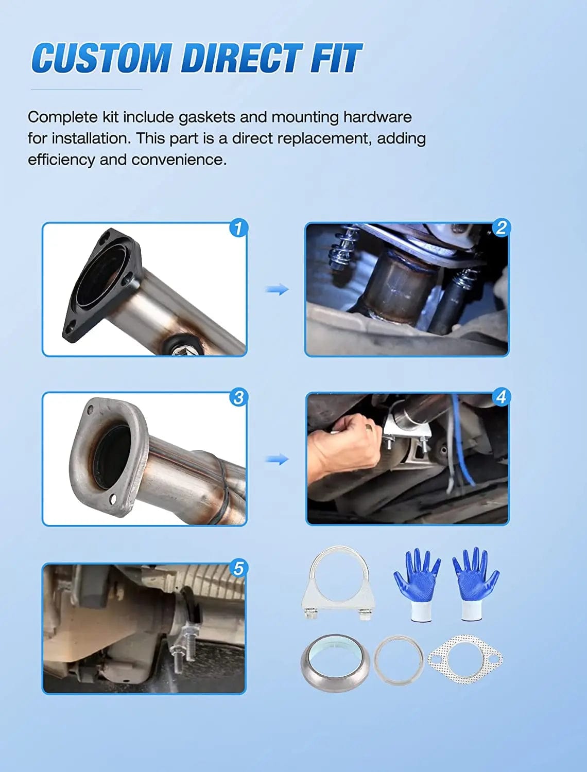 Catalytic Converter 1999 2000 2001 2002 2003 2004 2005 2006 2007 Chevy Silverado GMC Sierra 1500 2500 & Chevrolet Tahoe/Avalanche/Suburban/Yukon/Cadillac Escalade 4.3L 4.8L 5.3L Catalytic Converter