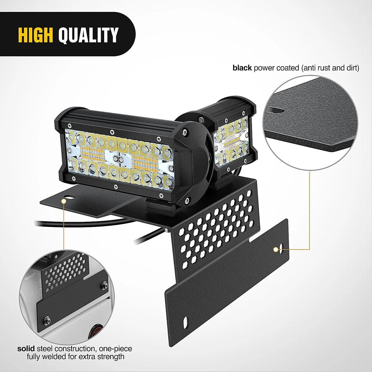 Mounting Accessory Cowl Pillar Windshield Mounts For 2018 2019 2020 2021 2022 Jeep Wrangler JL JLU