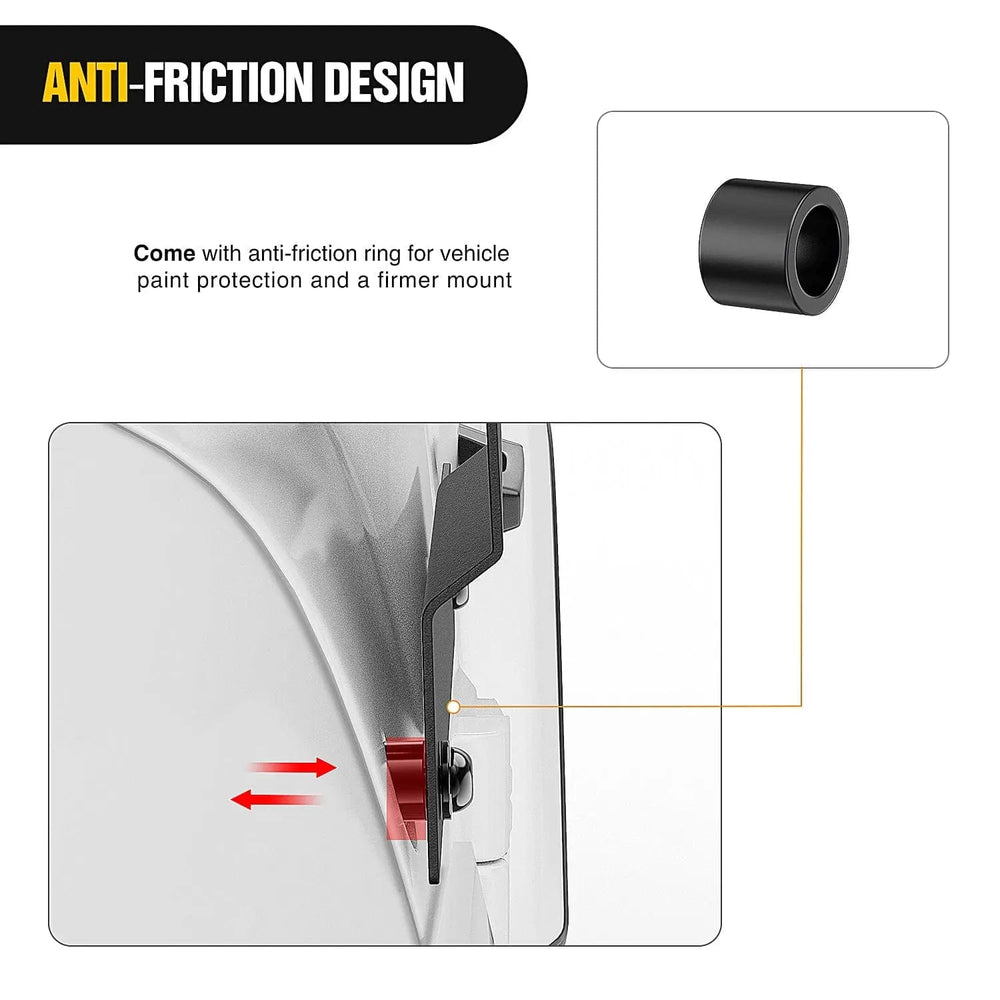 Mounting Accessory Cowl Pillar Windshield Mounts For 2018 2019 2020 2021 2022 Jeep Wrangler JL JLU