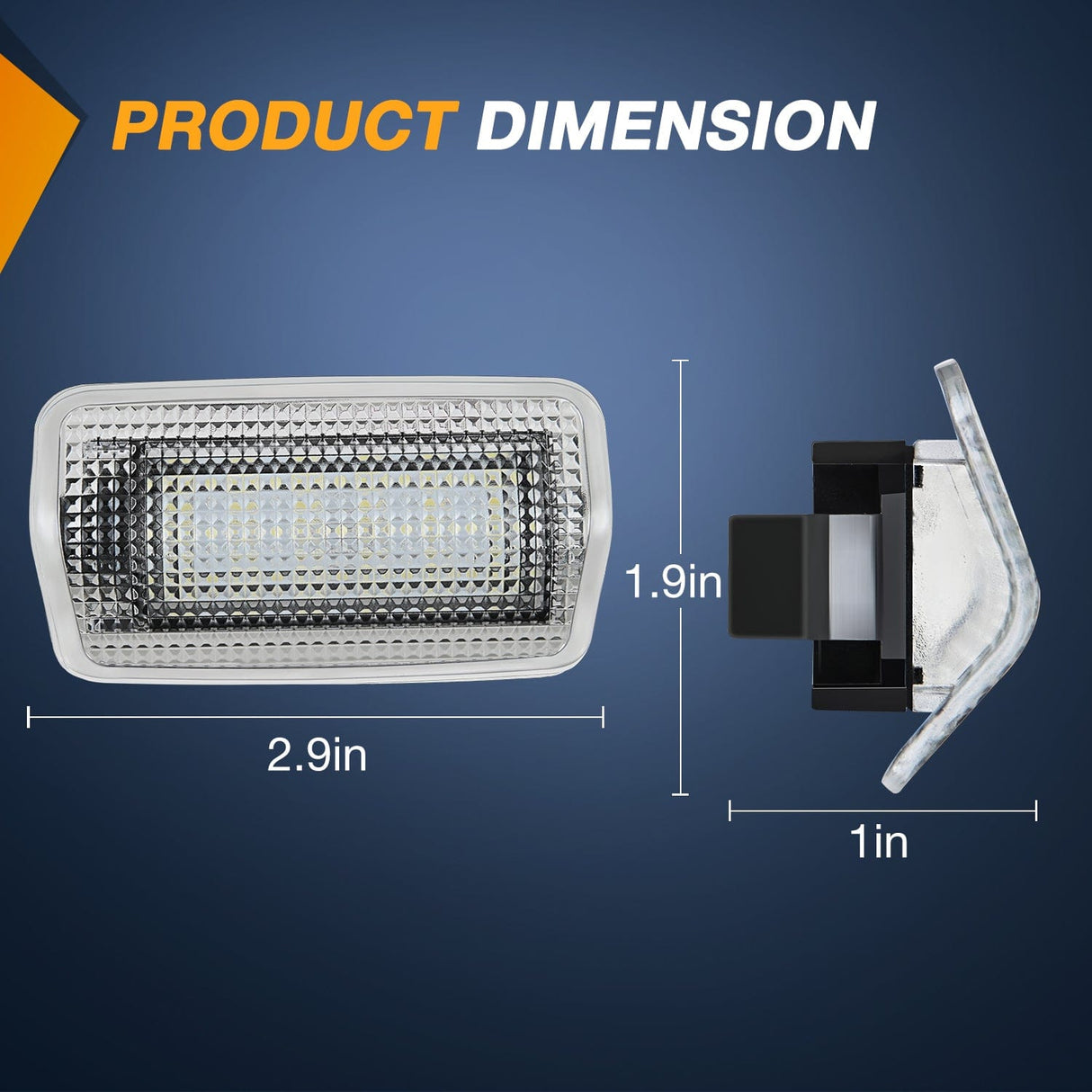 Door Panel Light 2PCS LED Interior Door Panel Light Courtesy Warning Lights Aqua Beam Plug and Play for Toyota Avalon Sienna Venza Camry Prius 4Runner Lexus IS ES GS LS RX GX LX Subaru BRZ