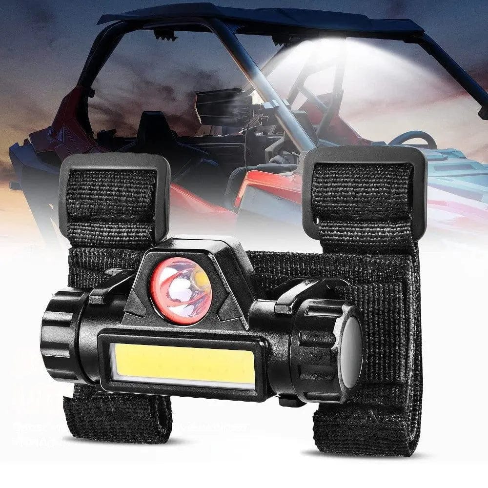 LED Work Light Dome Light Spot Flood Combo Universal 1.5in-2.0in Roll Bar Mount