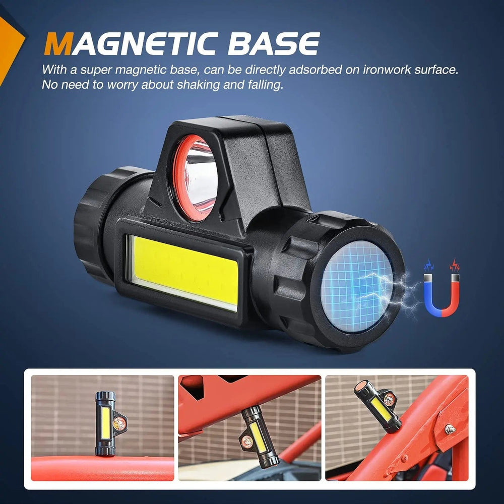 LED Work Light Dome Light Spot Flood Combo Universal 1.5in-2.0in Roll Bar Mount