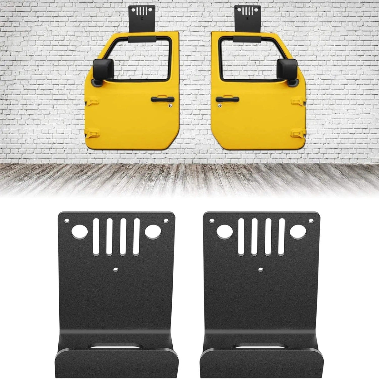 Vehicle Parts & Accessories Door Hangers Wall Mount Storage Bracket Holder Fit for All Wrangler CJ YJ TJ LJ JK JKU and JT Gladiator