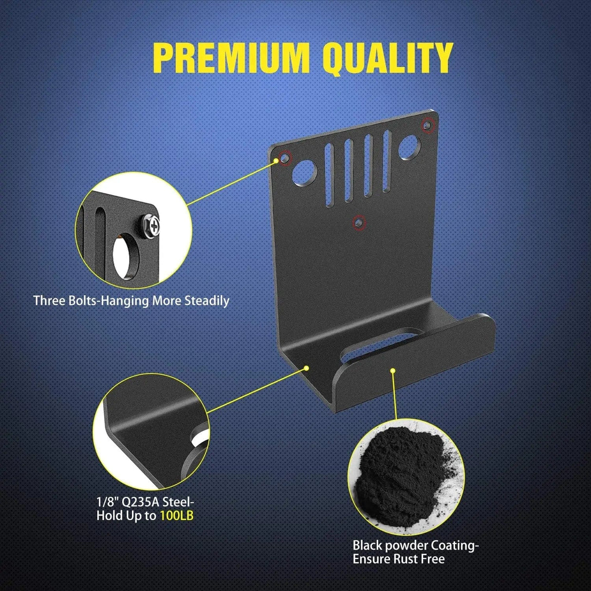 Vehicle Parts & Accessories Door Hangers Wall Mount Storage Bracket Holder Fit for All Wrangler CJ YJ TJ LJ JK JKU and JT Gladiator