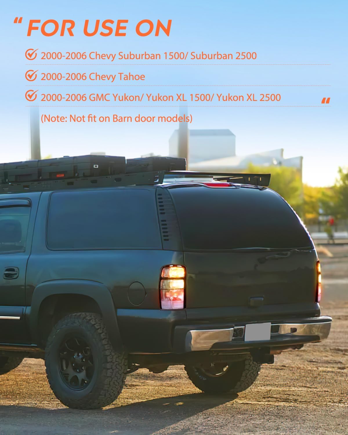 Taillight Assembly Taillight Assembly Compatible with 2000 2001 2002 2003 2004 2005 2006 Chevy Tahoe Suburban GMC Yukon Tail Light OE Style Rear Lamp Replacement Driver and Passenger Side