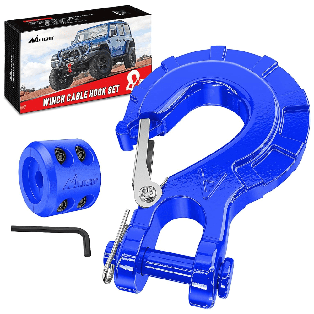 3/8 inch Grade 70 Winch Hook Blue Nilight
