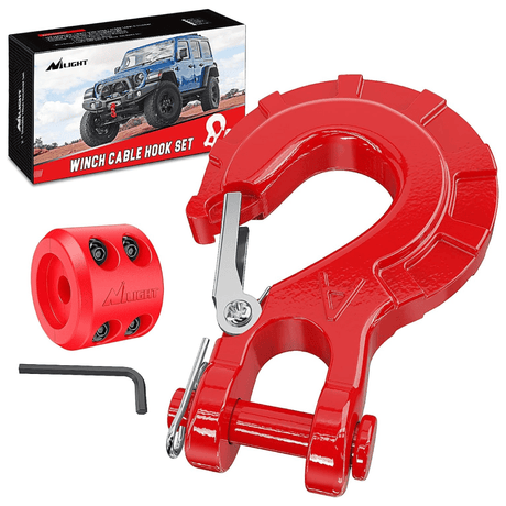 3/8 inch Grade 70 Winch Hook Red Nilight