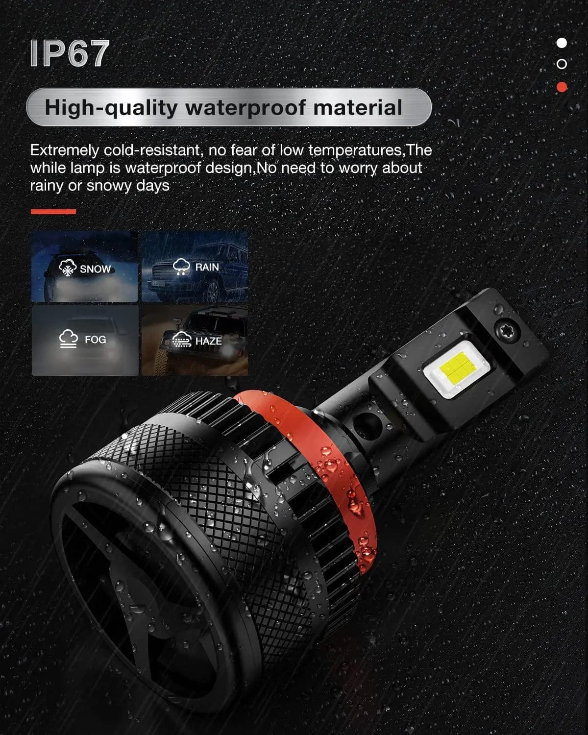 LED Headlight 9005/HB3 | H11/H9 LED Headlight Bulbs N40 Series 200W 40000LM 6000K IP67 | 4 BULBS