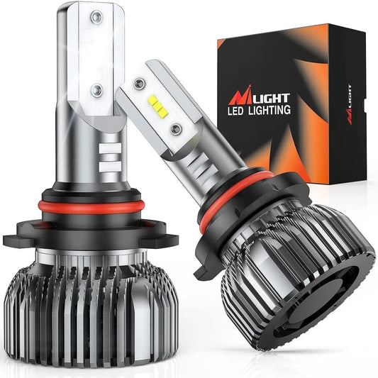 LED Headlight 9005/HB3 LED Headlight Bulbs E20 Series 50W 10000LM 6000K IP67 | 2 BULBS