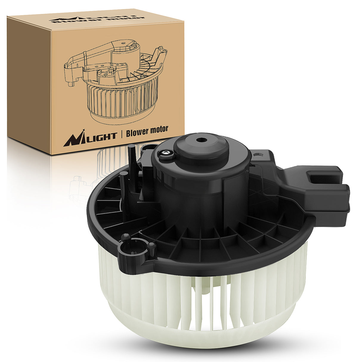 Nilight HVAC Heater Blower Motor Fan Fit for Honda FIT 2009 2010 2011 2012 2013 2014, AC Heated Fan Blower Motor Replaces 700247 615-50209 79310TF0G01 79310-TF0-G01