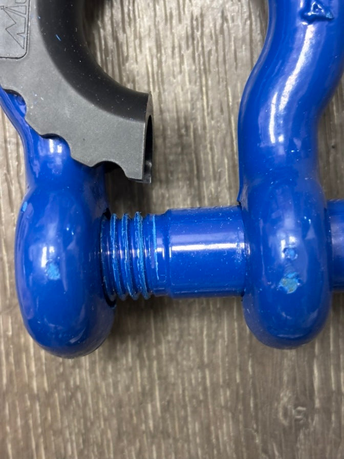 3/4 inch D-Ring Shackle Blue (Pair)