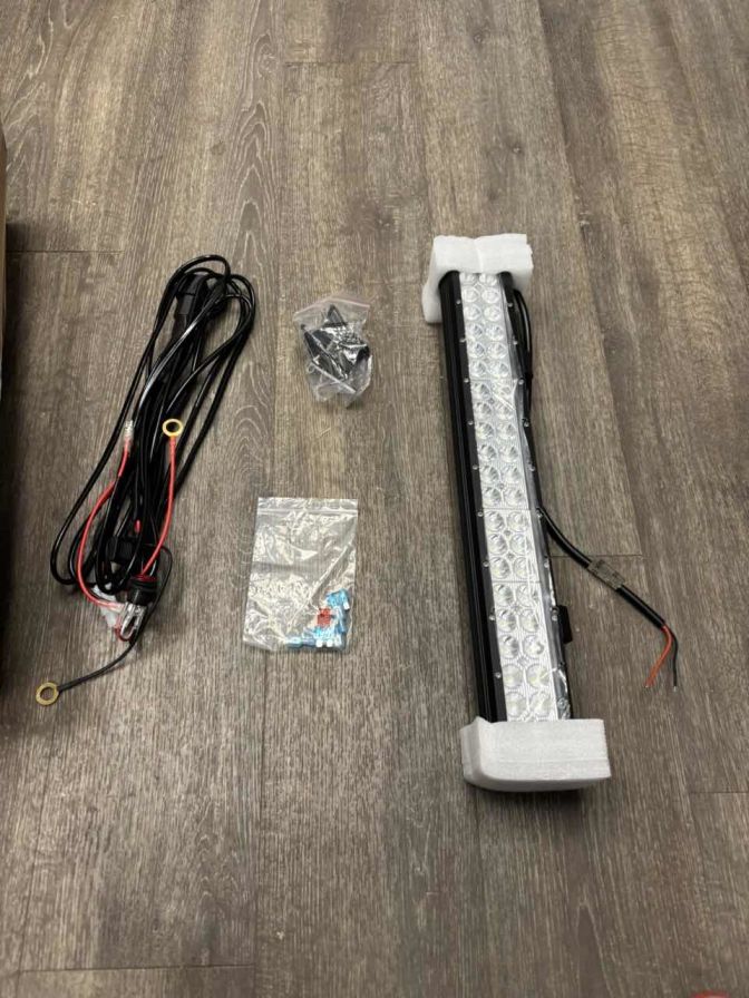 LED Light Bar 20 Inch 126W Double Row Spot Flood Led Light Bars | 16AWG Wire 3Pin Switch (25% OFF Final Checkout)