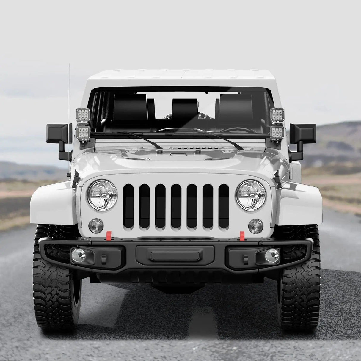 Mounting Accessory Dual A-Pillar Windshield Hinge Mounts For 2007 2008 2009 2010 2011 2012 2013 2014 2015 2016 2017 Wrangler JK/JKU 2DR 4DR