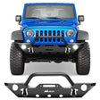 Front Bumper 2007 2008 2009 2010 2011 2012 2013 2014 2015 2016 2017 2018 Jeep Wrangler JK/JKU Front Bumper Rock Crawler Fog Lights Hole Winch Plate