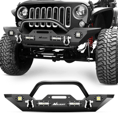 2007-2018 Jeep Wrangler JK/JKU Front Bumper Rock Crawler Winch Plate