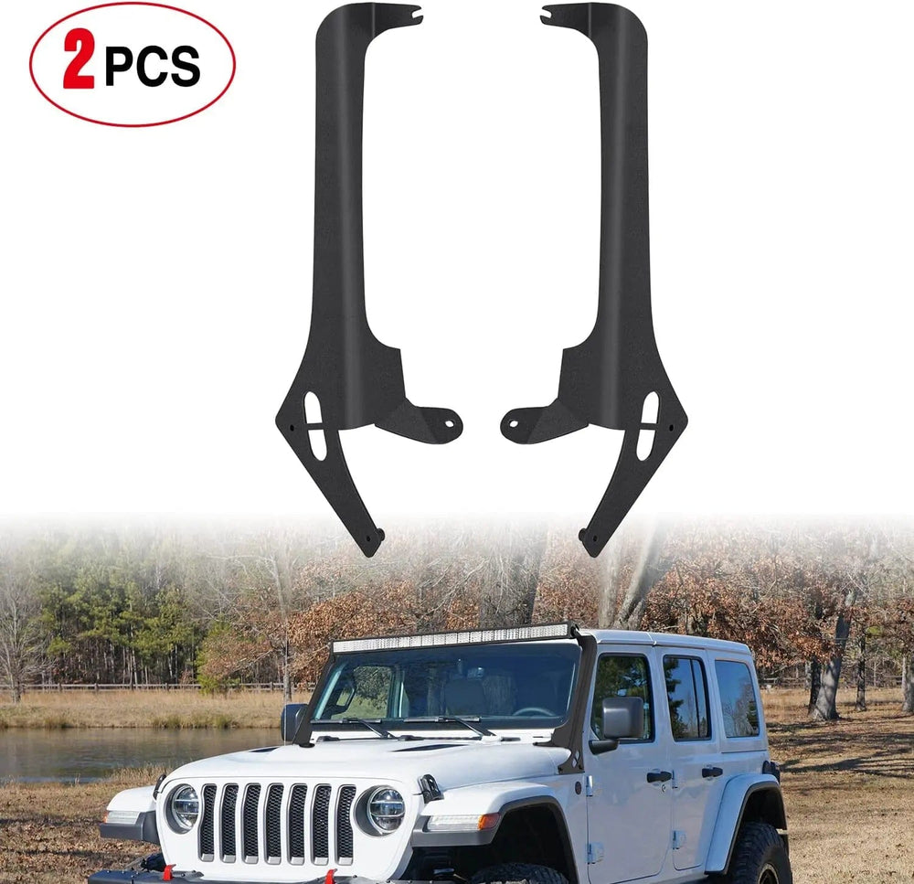 Vehicle Parts & Accessories 52 Inch Light Bar Windshield Frame Mounts for Jeep Wrangler JL/JLU Unlimited 2018 2019 2020 2021 2022 2023 2024