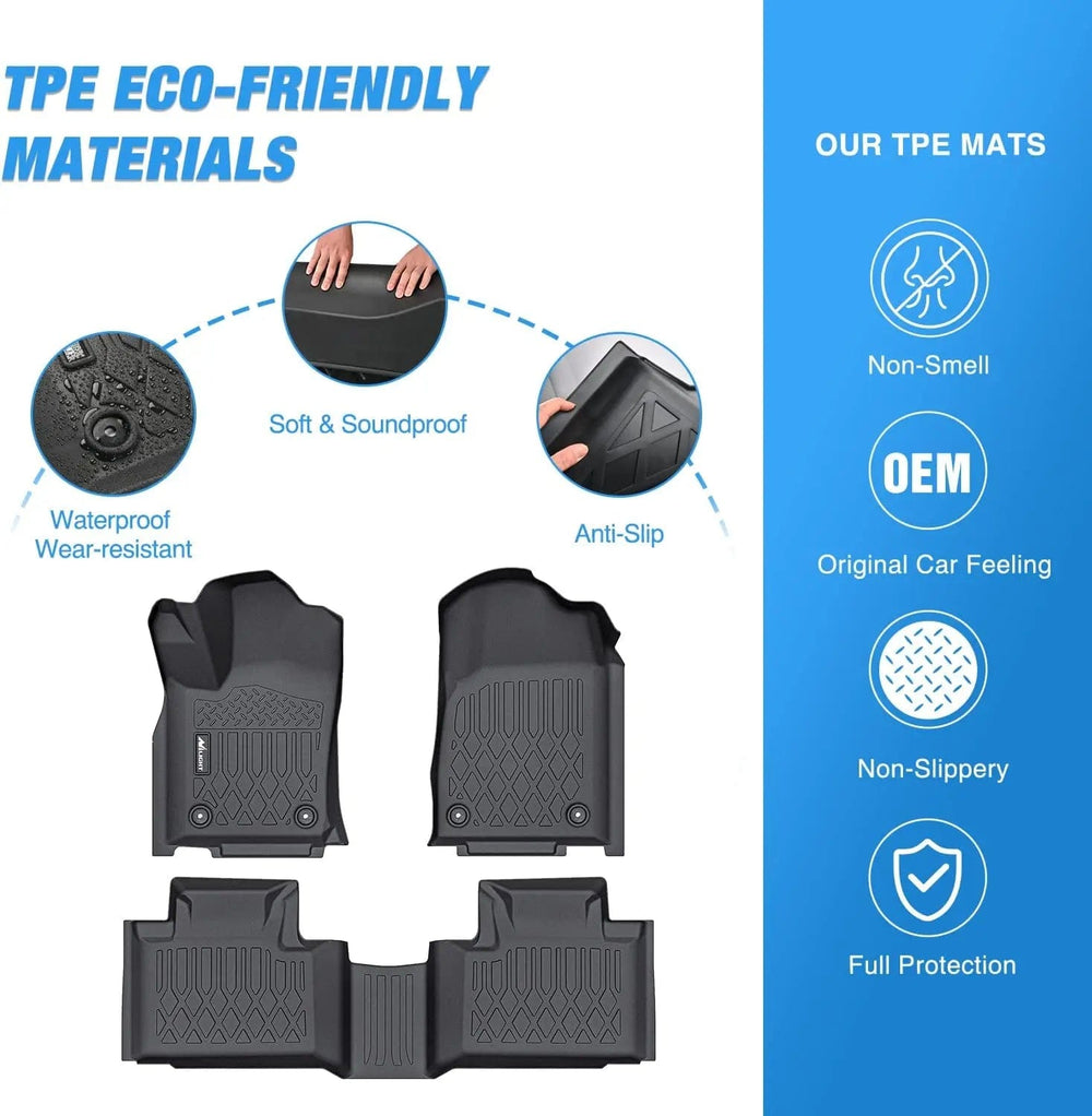 Floor Mat 2016 2017 2018 2019 2020 2021 2022 2023 Dodge Durango / Jeep Grand Cherokee TPE Floor Mats