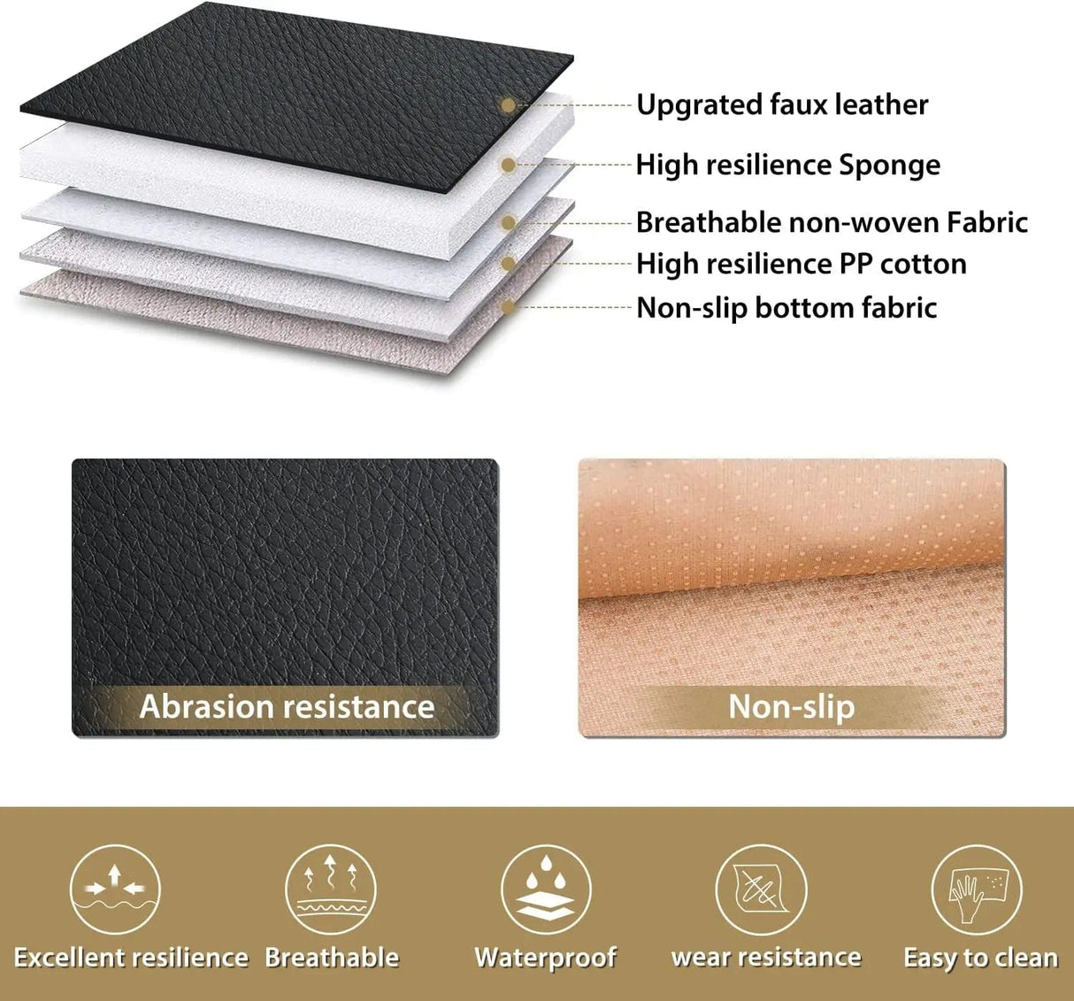 Vehicle Seat Belt Covers Kia Civic Corolla Hyundai Honda Camry CRV RAV4 Fusion 5 Seat Covers (Full Set, Black-Blue)