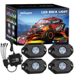 RGB Rock Lights LED RGB Rock Lights Bluetooth Underglow Multicolor Neon (4 Pods)