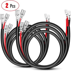 2PCS 16AWG 3FT Wire Extension Kit 1 lead to 2 leads For LED Light Bar/Led Pods/LED Work Light