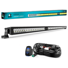 52 Inch 49LED Single Row Spot Screw-Less Night Vision LED Light Bar | 14AWG Wire 5Pin Switch